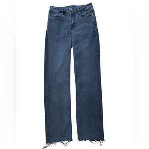 PAIGE Cindy Black Straight Leg Jeans